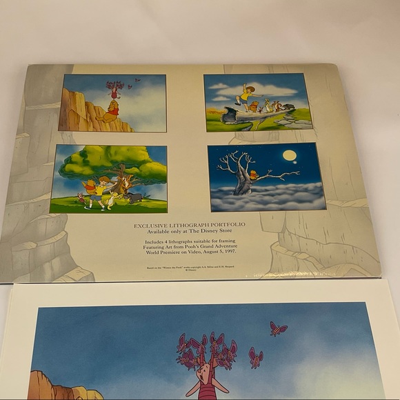 Disney 1997 Pooh’s Grand Adventure Exclusive Lithograph Portfolio - Picture 10 of 10